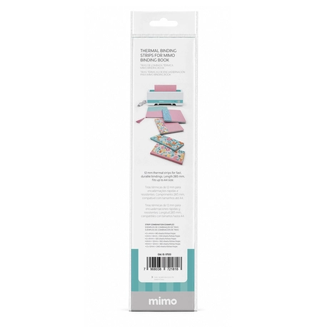 Tiras de Cola para Encadernação Mimo Binding Book – 12mm x 285 mm – 12 unids