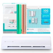 Silhouette Cameo 5 Alpha Branca + Kit Inicial para Papelaria Criativa