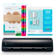 Silhouette Cameo 5 Alpha Preta + Kit Scrapbooking