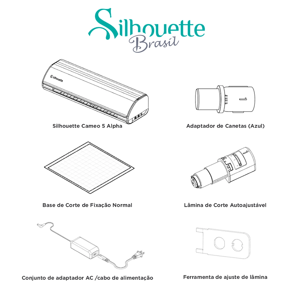 Silhouette Cameo 5 Alpha Rosa + Kit Papelaria Personalizada