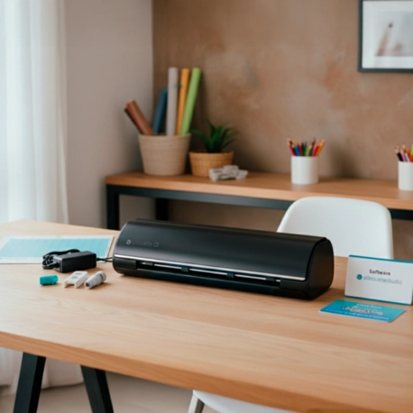 Silhouette Cameo 5 Alpha Preta + Kit Artesanato em Papel