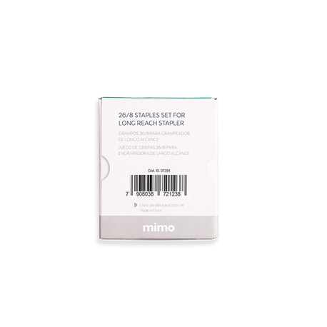 Grampos para Grampeador Longo Alcance Profissional - 26/8  - Mimo - 1000 Unids