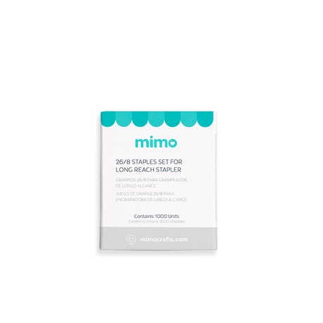 Grampos para Grampeador Longo Alcance Profissional - 26/8  - Mimo - 1000 Unids