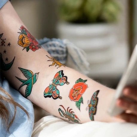 Papel imprimível para tatuagem temporária – Cricut – A4  – 8 Folhas
