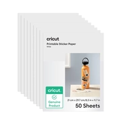 Papel Adesivo Imprimível Branco Cricut - A4 - 50 folhas