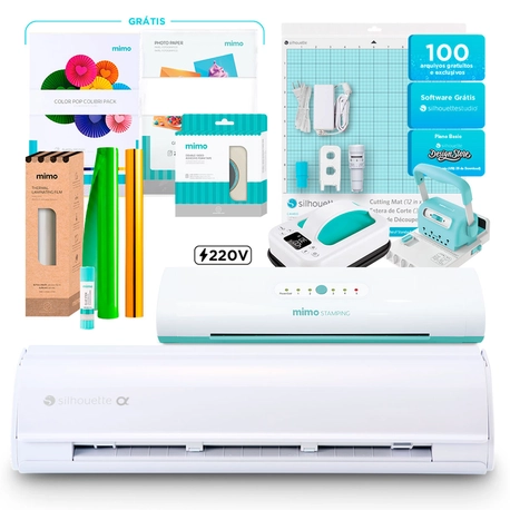 Silhouette Cameo 5 Alpha Branca - Kit Creative Ultra 220V