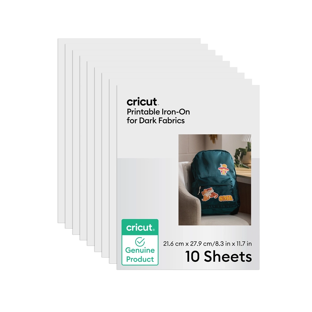 Transfer Imprimível para Tecidos Escuros – Cricut – A4 – 10 Folhas
