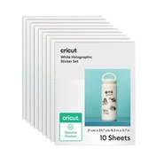 Kit Adesivo Imprimível Impermeável Holográfico – Cricut – A4 – 10 Folhas