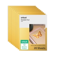 Vinil Imprimível Dourado – Cricut – A4 – 20 Folhas