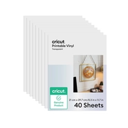Vinil Imprimível Transparente – Cricut – A4 – 40 Folhas