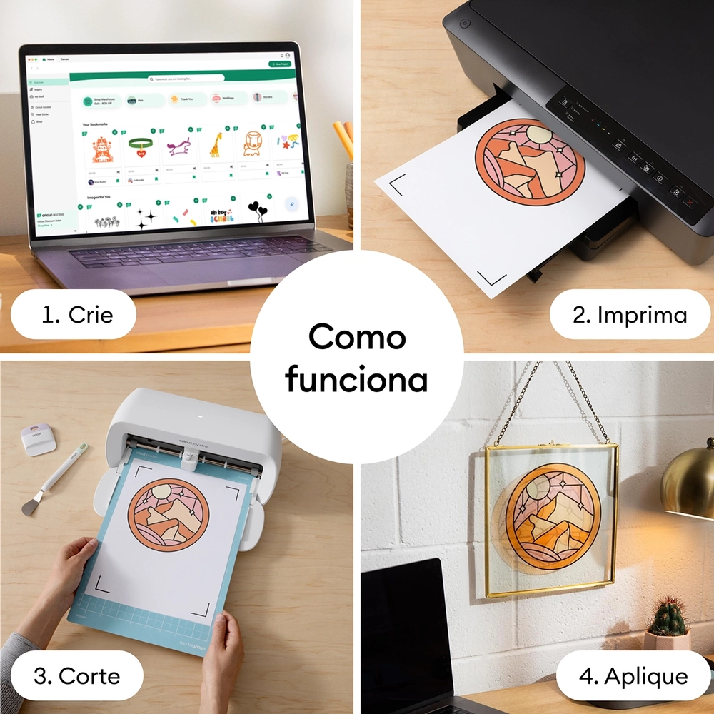 Vinil Imprimível Transparente – Cricut – A4 – 40 Folhas