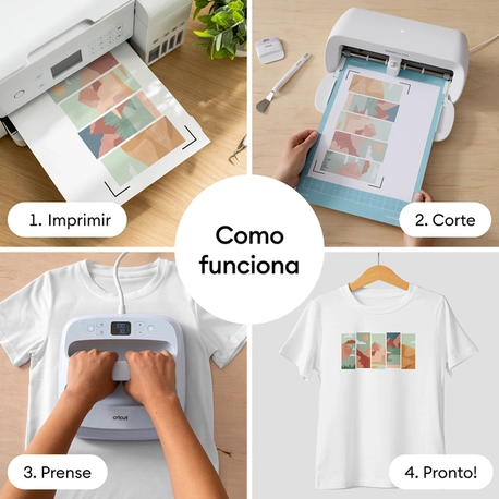 Papel para Impressora de Sublimação Cricut – A4 – 50 Folhas