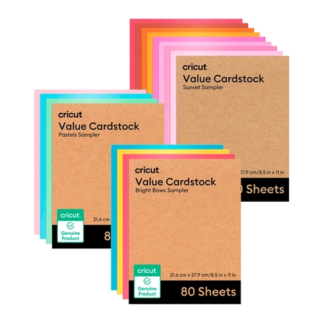 Kit Cricut Value Papéis – Cardstock e Papel Cartão